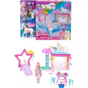 Mattel HNT67 Barbie A Touch of Magic Chelsea Doll Playset With Baby Pegasus,